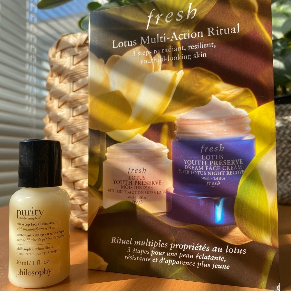 3/$40 🦙 Philosophy Purity One Step Cleanser and fresh Samples